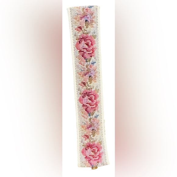 Vintage Sheaffer dusty pink ballpoint pen with tapestry case - Picture 5 of 5